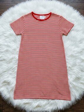 NWT Little English Red and White Striped Dress Size 8